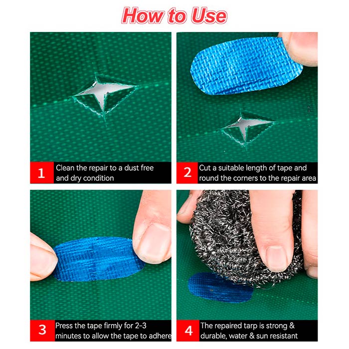 Durable self-adhesive tape is tear-resistant, high temperature-resistant and water-resistant!