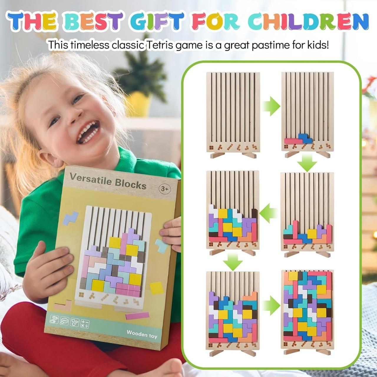 Tetris, wooden didactic toy - Image 3