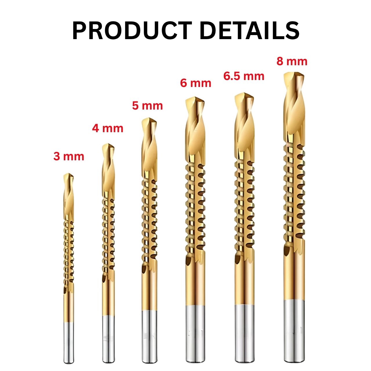 Twist Drill Set for Drilling (6 Pieces), TitBit - Image 2