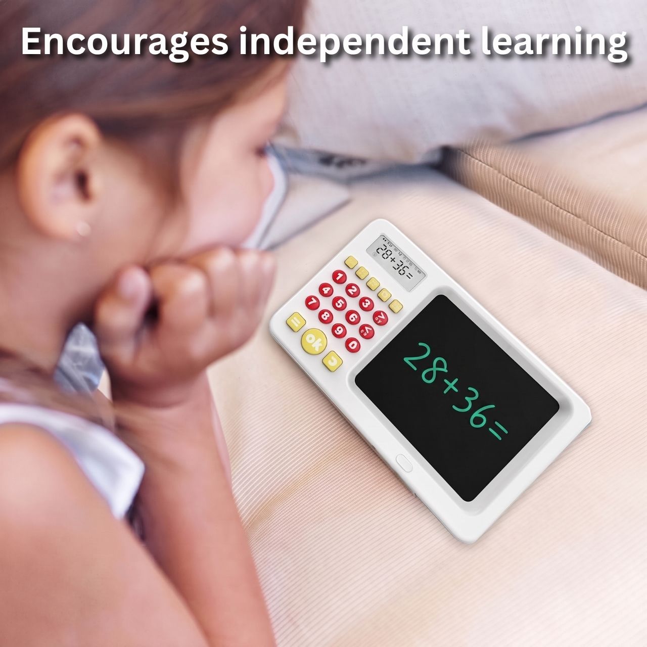 2-in-1 learning tablet with calculator for children, TrainMath - Image 3