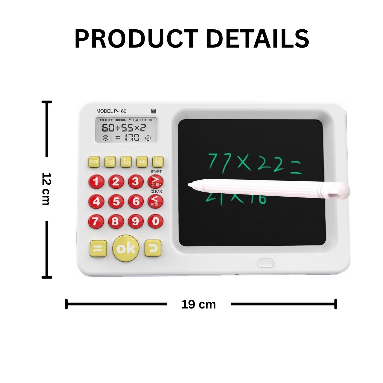 2-in-1 learning tablet with calculator for children, TrainMath - Image 5
