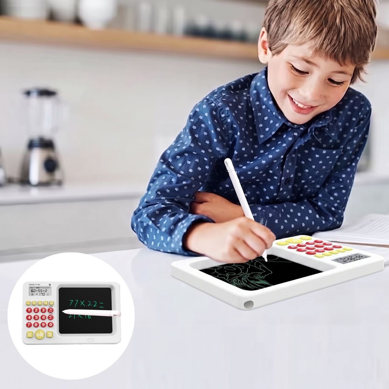 2-in-1 learning tablet with calculator for children, TrainMath - Image 7