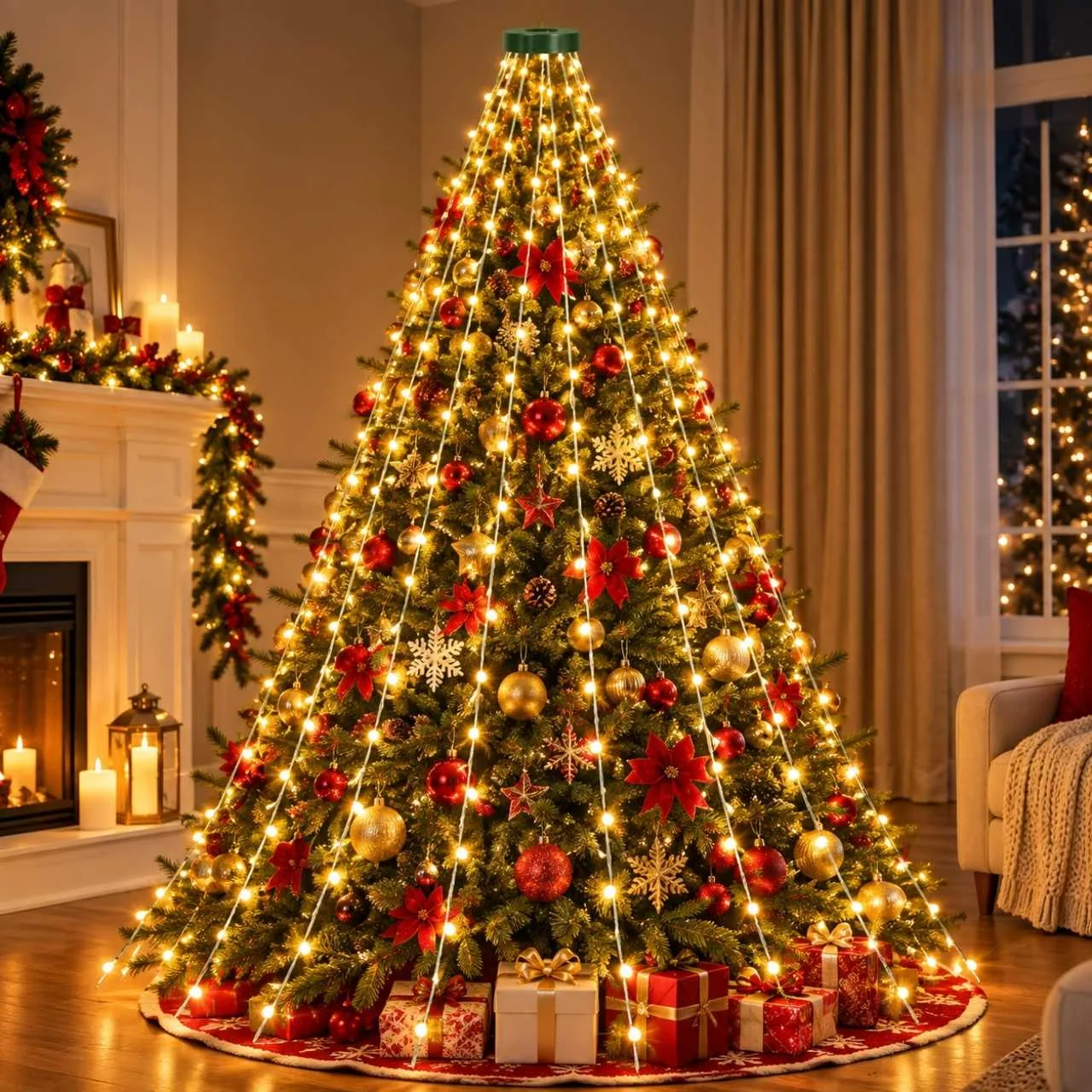 LED Christmas lights with remote control, TreeRing - Image 3