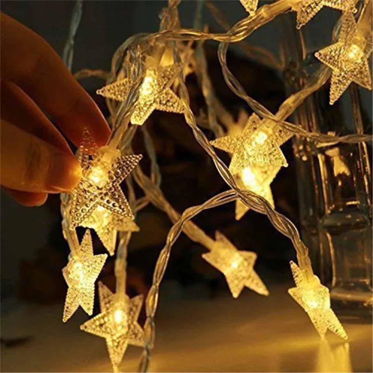 Twinkles, light chain with star-shaped lights (6 m) - Image 1