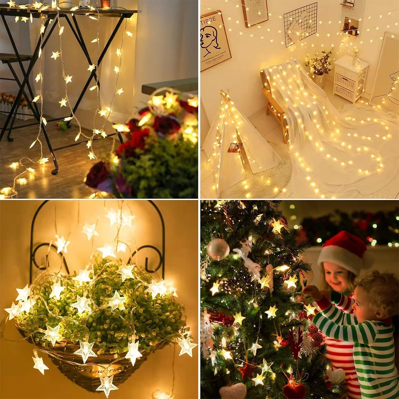 Twinkles, light chain with star-shaped lights (6 m) - Image 6