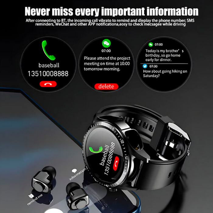 You also get wireless headphones in the kit that you can use to listen to music etc.
