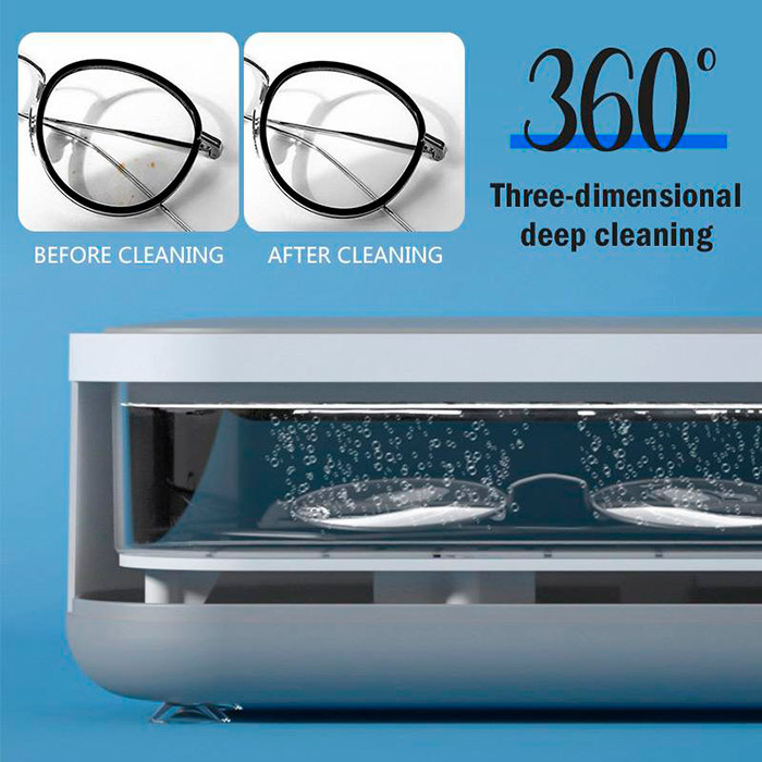 The special thing about ultrasonic cleaning is that it's not mechanical, so you can't damage sensitive parts!