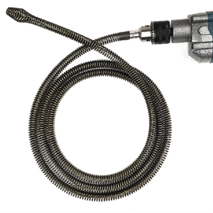 The nozzle is extremely flexible - it easily finds its way even in curved pipes and removes clogged rubbish!