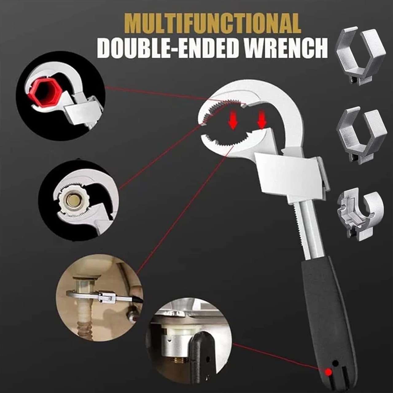 UniWrench, universal double-ended adjustable wrench - Image 3