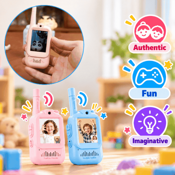 Children’s walkie-talkies with screens (2 pieces), VideoTalkie - Image 1