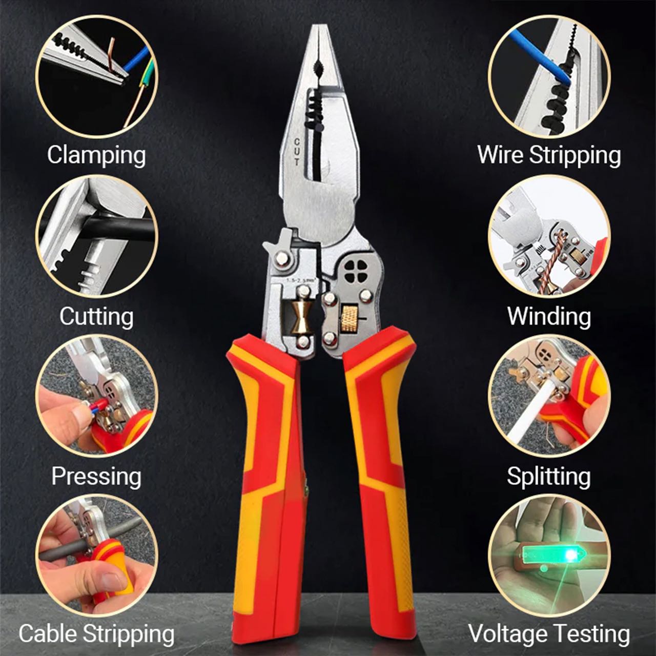 VoltagePliers, universal pliers for electrical work with voltage meter - Image 4