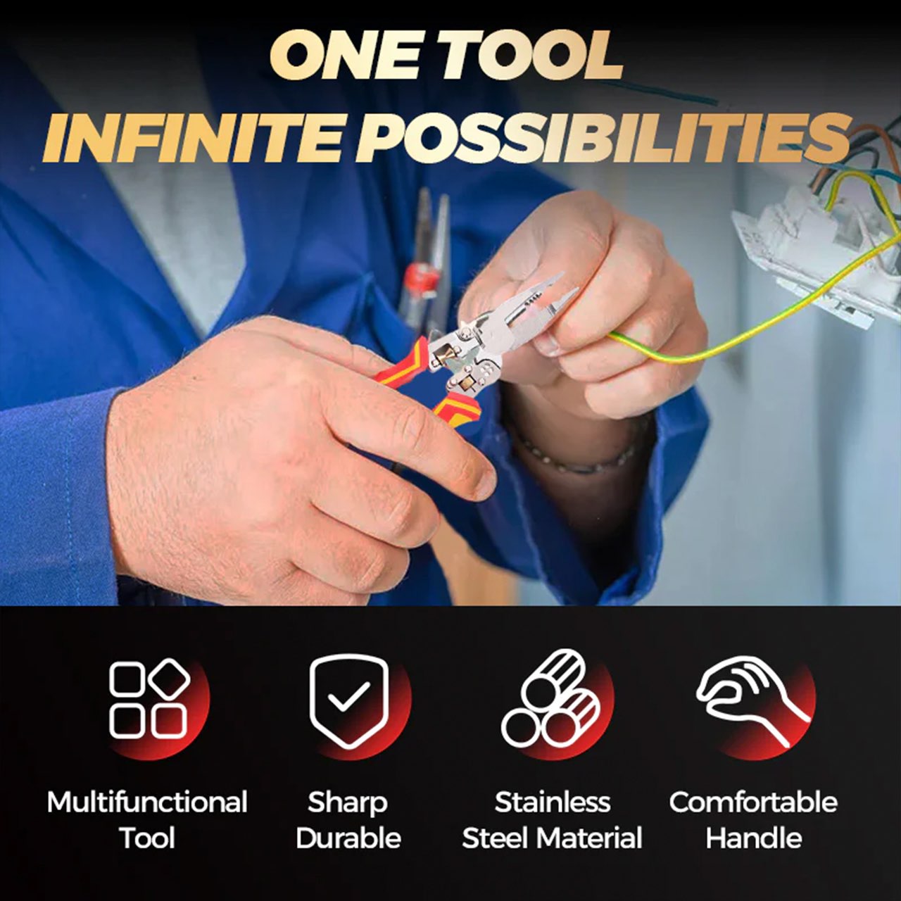 VoltagePliers, universal pliers for electrical work with voltage meter - Image 7