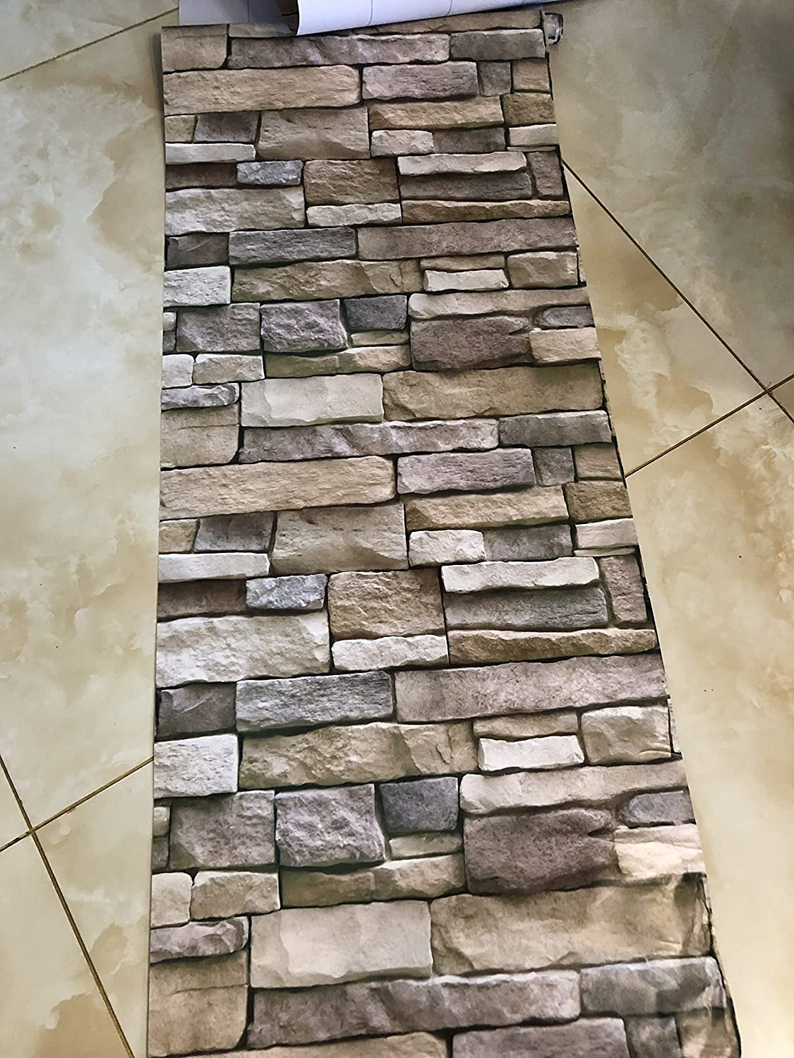 WallCover, 3D wall stickers with the look of natural bricks