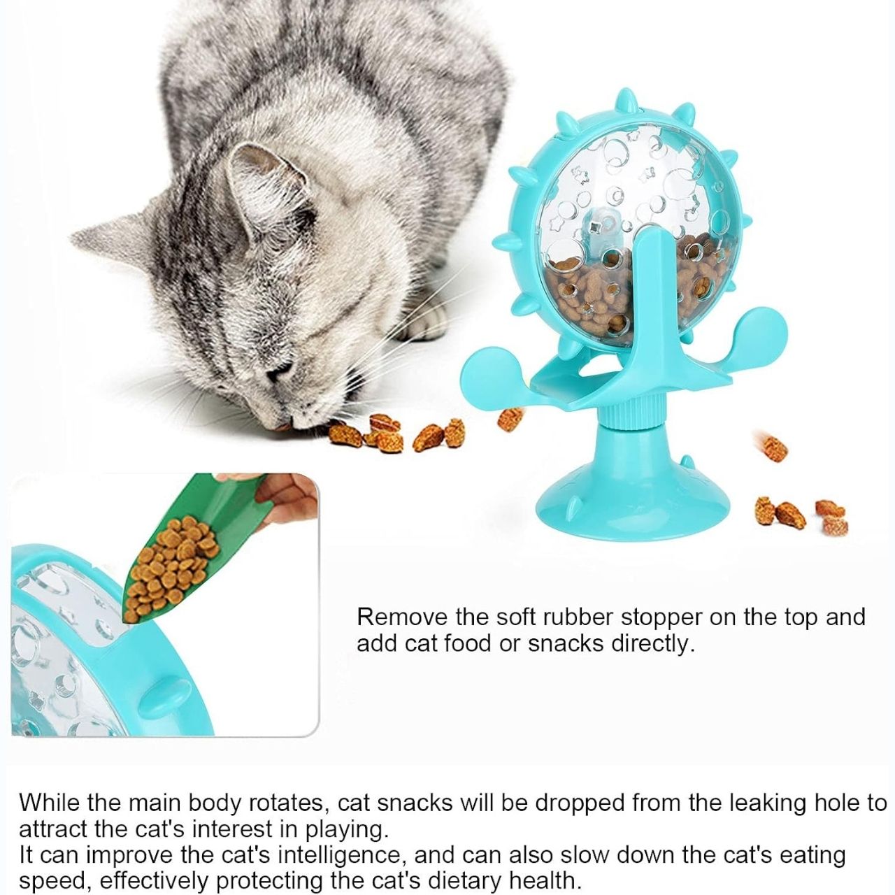WheelToy, interactive rotating cat and dog food toy - Image 5