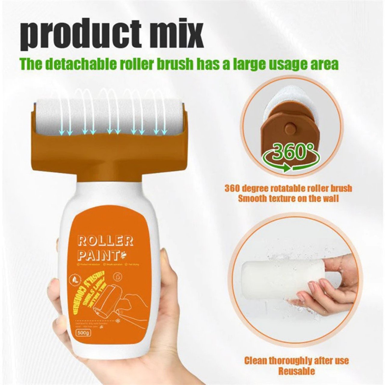 WhiteRoll, wall bleach in a roller