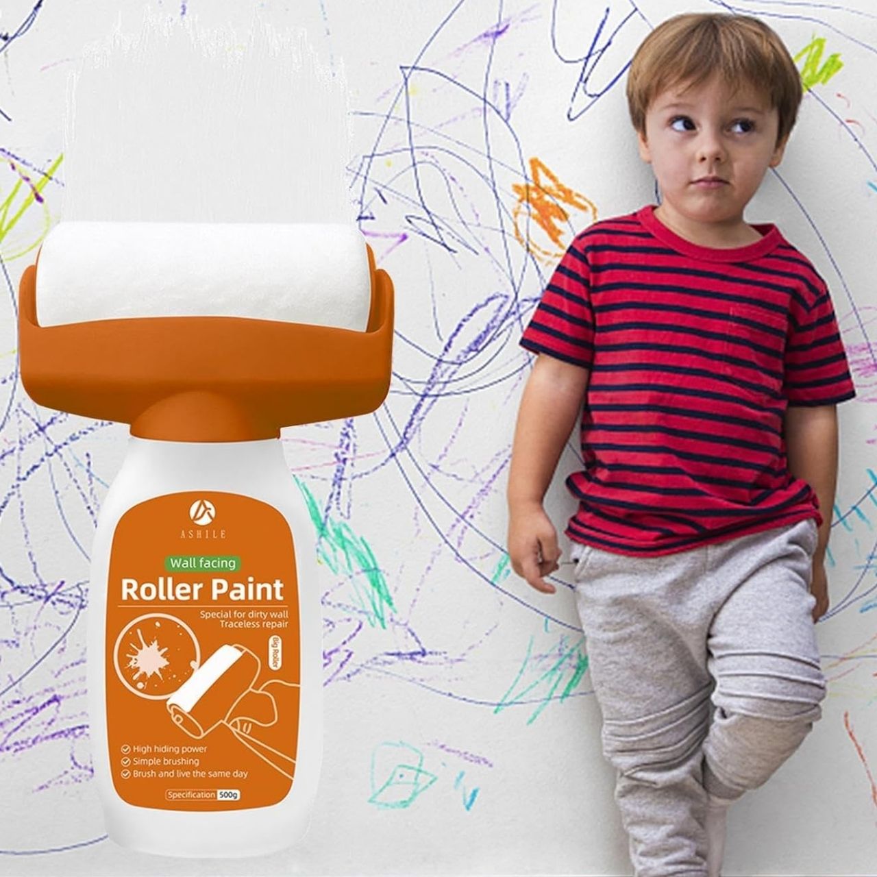 The paint dries extremely quickly, allowing you to complete the project in less time. A great solution for a quick refresh of your home or office.