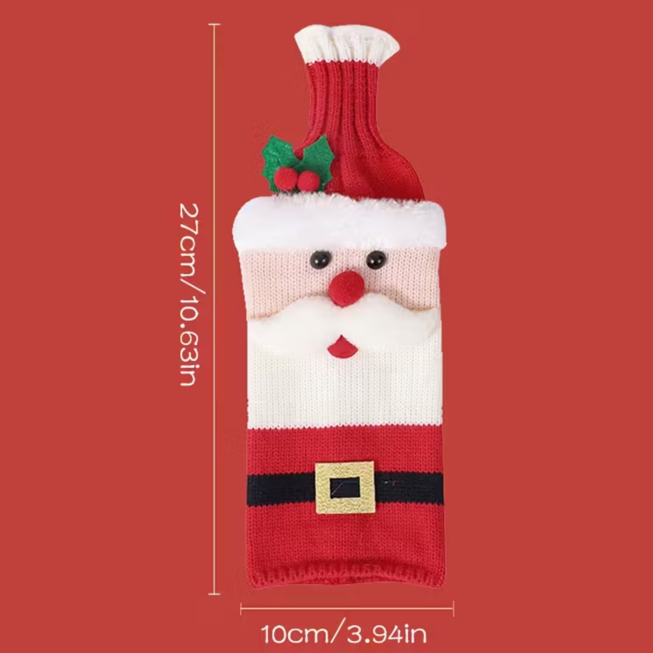WineSanta, Santa Claus bottle sleeve - Image 1