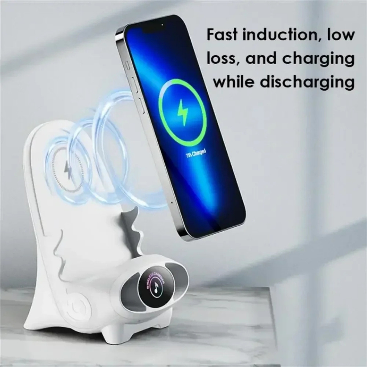 WirelessCharger, a wireless fast charger and phone holder in one