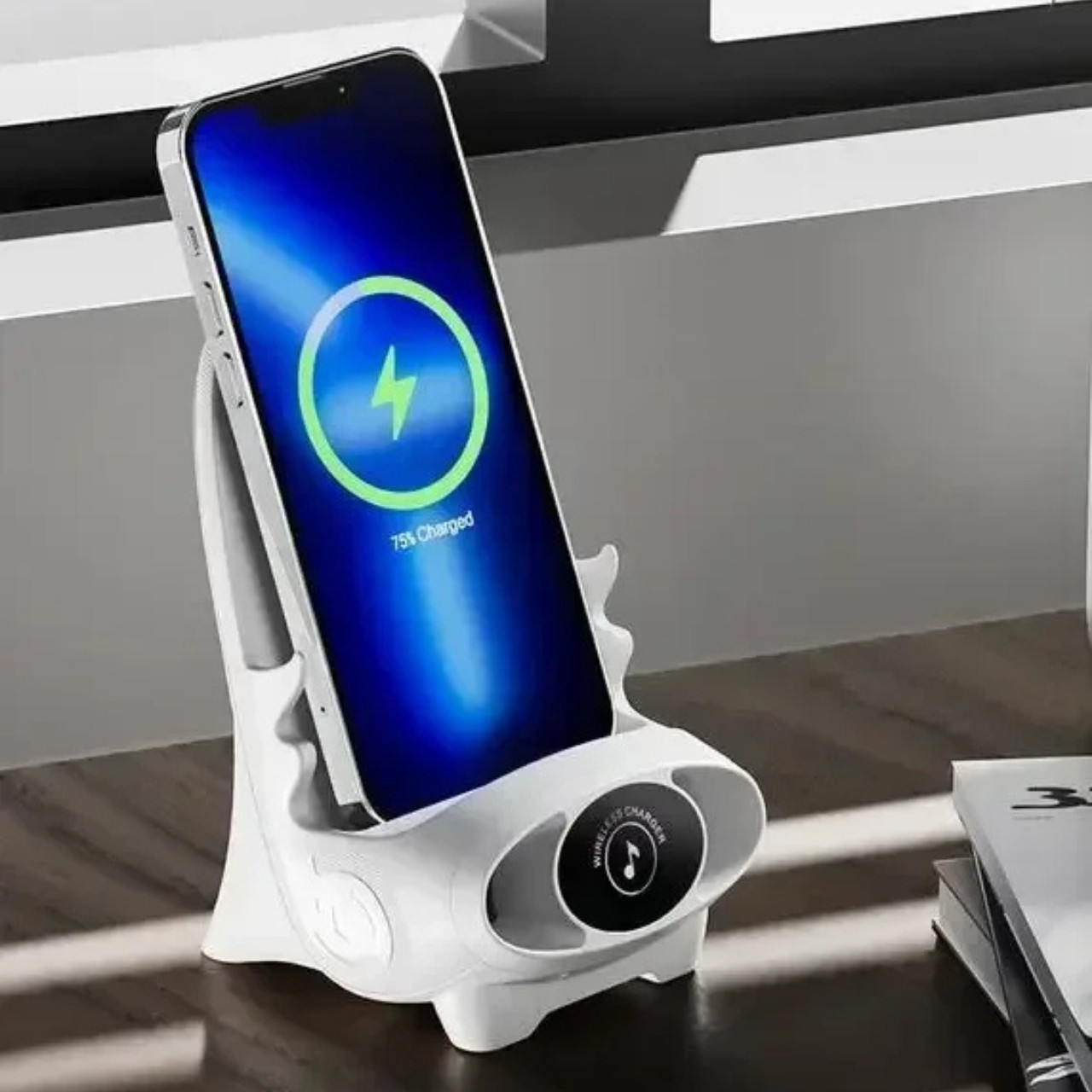 Compatible with all smartphones that support wireless charging.