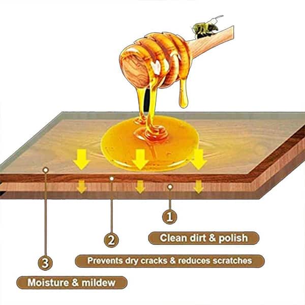 WoodWax, beeswax for refinishing wooden furniture, parquet or laminate
