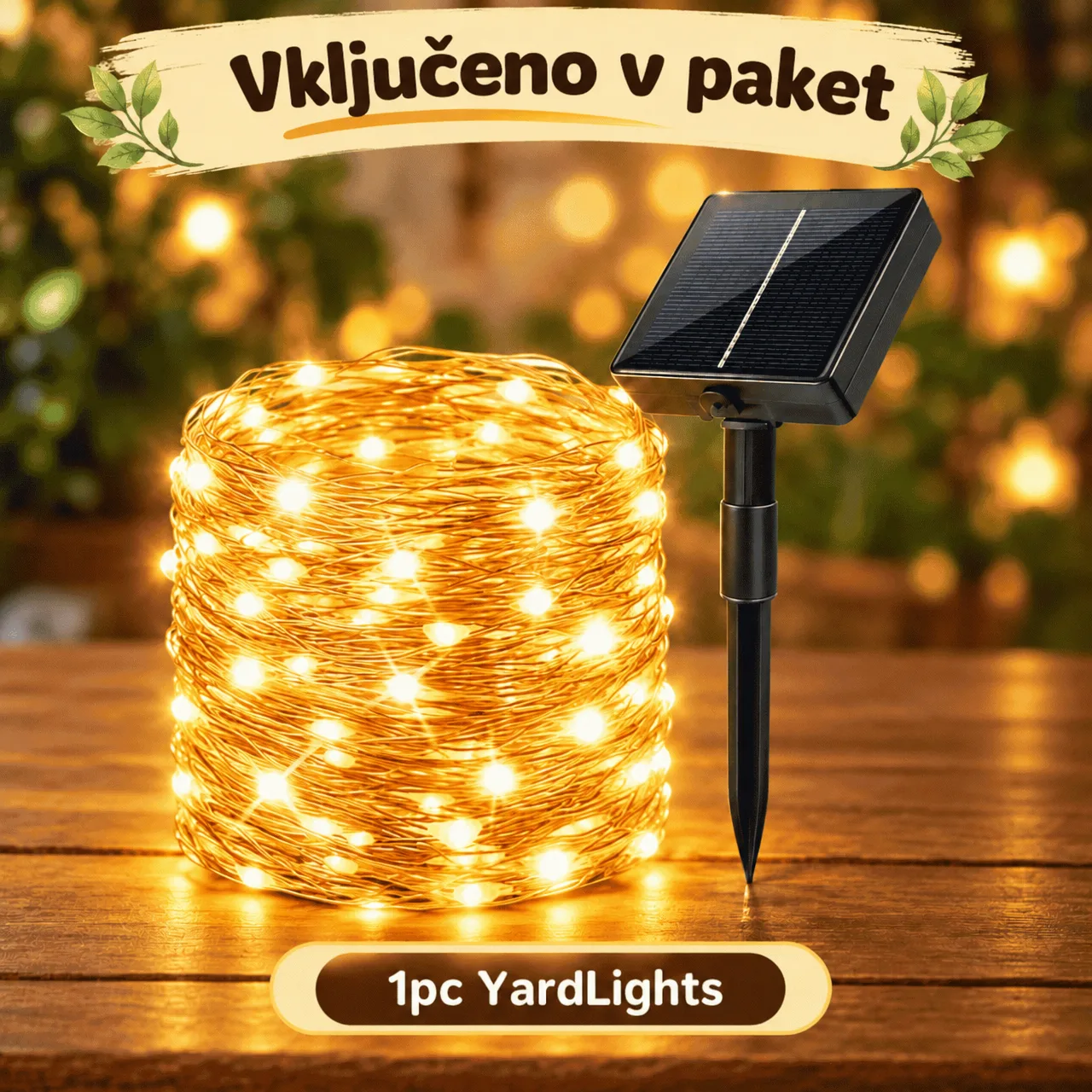 Solar LED String Lights (12 m), YardLights - Image 1