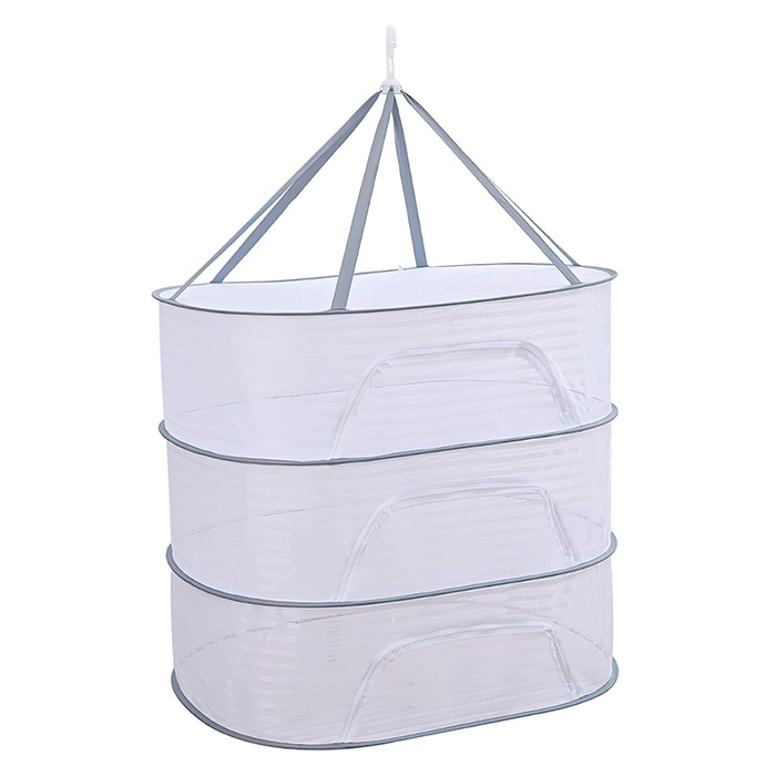 ZipBasket, foldable food drying rack