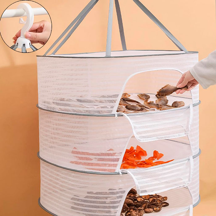 The dryer has a hanger on the top, so you can hang it anywhere and move it around as needed!