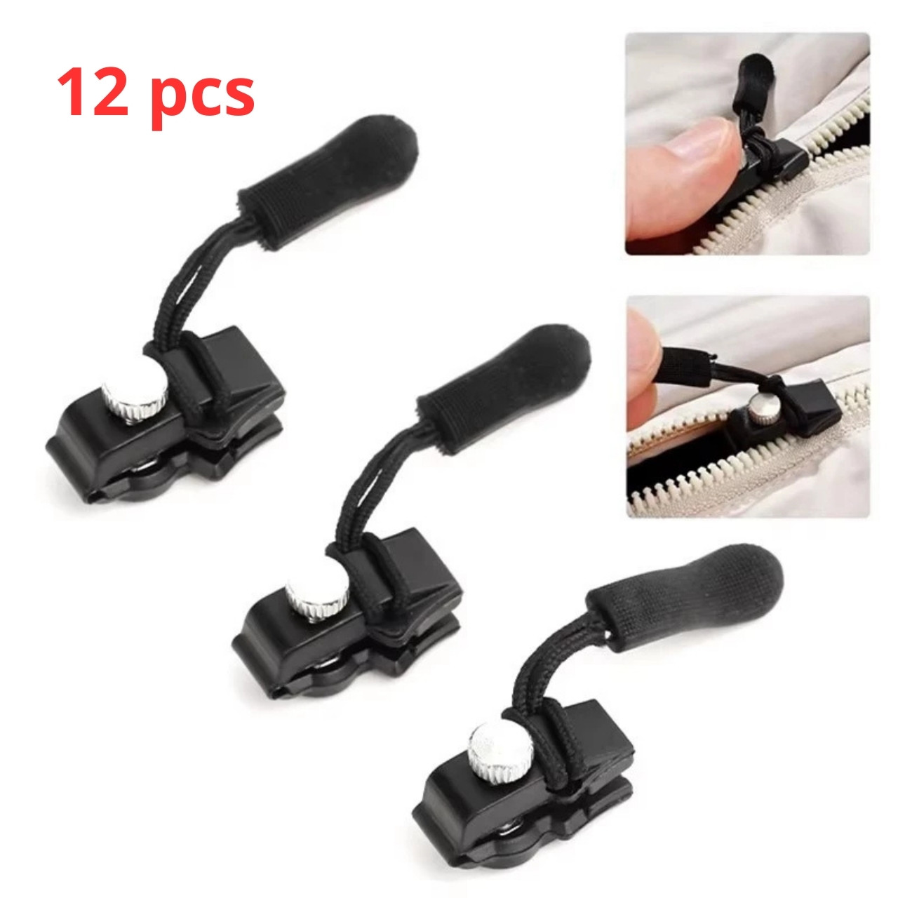 ZipFix, multi-purpose zipper repair kit (12 pieces)